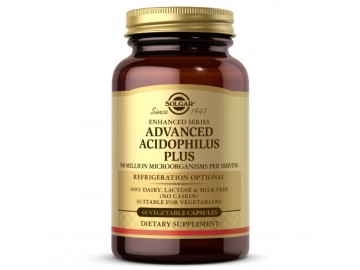 Пробітики, Advanced Acidophilus Plus, Solgar, 60 вегетаріанських капсул