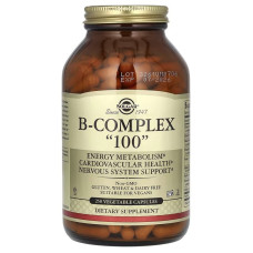 Витамин B-комплекс "100", Solgar, 250 вегетарианских капсул