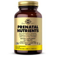 Мультивитамины для беременных, Prenatal Nutrients, Solgar, 120 таблеток