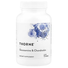Глюкозамін та хондроїтин, Glucosamine & Chondroitin, Thorne, 90 капсул