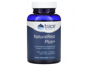 Спокійний сон та відновлення, NaturalRest Plus+, Trace Minerals, 60 таблеток