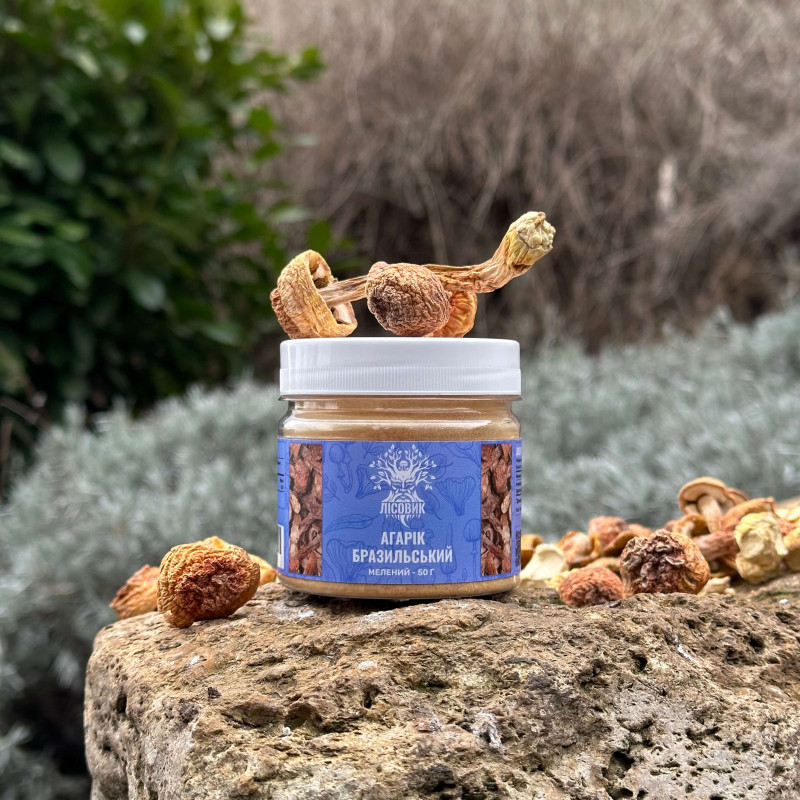 Агарик бразильский молотый, "Лесовик", 50 грамм