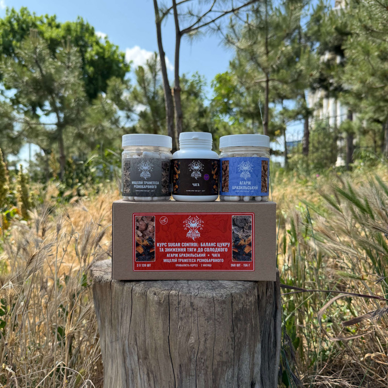 Курс Sugar Control: Баланс цукру та зниження тяги до солодкого (2 місяці), "Лісовик", 360 капсул