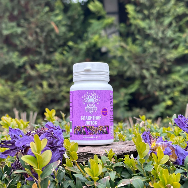 Блакитний лотос, мелений, екстракт 10:1, "Лісовик", 50 грам