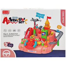 Трек с препятствиями "Adventure Set" (розовый)