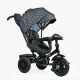 Велосипед 3-х колісний "BestTrike Perfetto" (поворотне сидіння, колеса гумові надувні, кошик, фара музична, USB, Bluetooth)