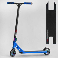 Самокат трюковый "Best Scoote" (HIC-система, ПЭГИ, алюминиевый диск и дека, колеса PU, d=120 мм, ширина руля 58 см)