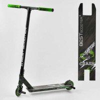 Самокат трюковый "Best Scooter. CRASH" (HIC-система, ПЭГИ, алюминиевый диск и дека, колеса 110 мм PU, ширина руля – 57 см, в коробке)