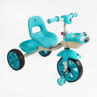 Велосипед 3-х колесный BS-60985 Best Trike (1) колеса EVA переднее 10”, заднее 8”, стальная рама, УКР. ВЗУЧИВАНИЕ, корзина, в коробке
