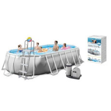Intex Басейн каркасний (об'єм:18202л, розмір:503х274х122см, сходи, насос-фільтр 5678 л/год, скіммер), в коробці