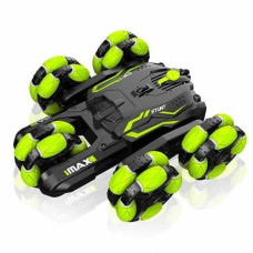 Трюкач "RACING STUNT" на радіо-керуванні, 5 коліс, акум.USB.світ.дим.дрифт.(САЛАТОВИЙ)