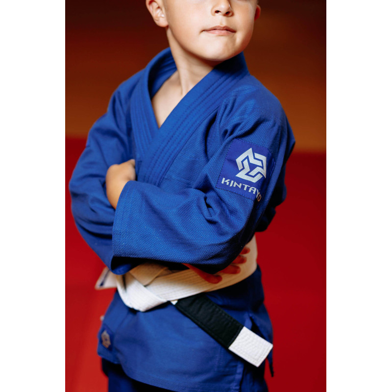 Кімоно для джиу - джитсу синє, TM "Kintayo", 120 зріст, щільність 350 гр/м.кв.