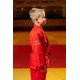 Червоне дитяче кімоно для хлопчиків, грепплінг, TM BUDOGI, зріст 150 см, щільність 350 гр/м.кв.
