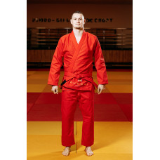 Червоне кімоно для хлопців/чоловіків, грепплінг, TM BUDOGI, зріст 190 см, щільність 450 гр/м.кв.