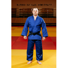 Синє кімоно для хлопців/чоловіків, дзюдо, TM BUDOGI серія PRO, зріст 180 см, щільність 650 гр/м.кв.