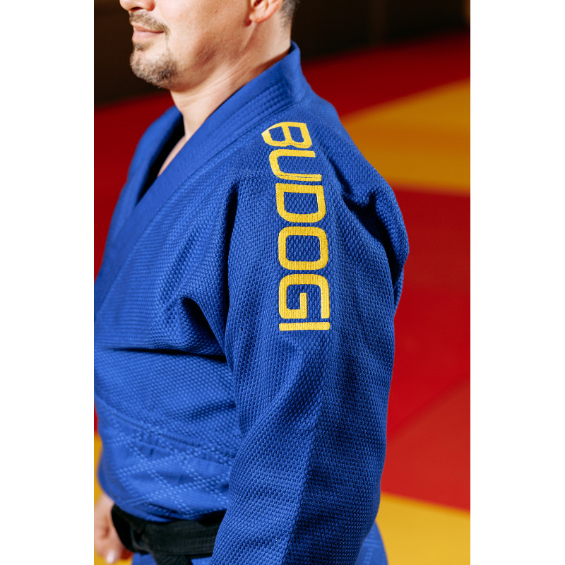 Синє кімоно для хлопців/чоловіків, дзюдо, TM BUDOGI серія PRO, зріст 180 см, щільність 650 гр/м.кв.