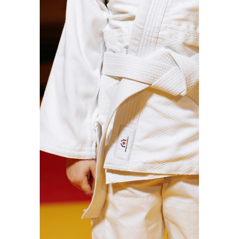 Біле дитяче кімоно для дівчаток, дзюдо, TM BUDOGI серія BEGINNER, зріст 150 см, щільність 350 гр/м.кв.