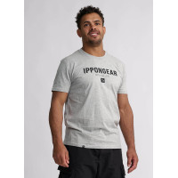 Серая футболка IPPON GEAR CLAIM с логотипом, Размер XS, 100% органический хлопок
