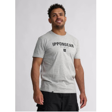 Сіра футболка IPPON GEAR CLAIM з логотипом, Розмір XS, 100% органічна бавовна