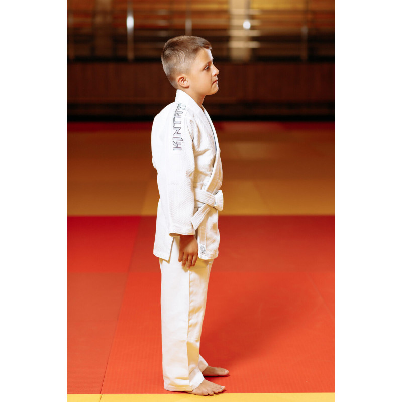 Кімоно для дзюдо біле, TM "Kintayo" Yuko, 150 зріст, щільність 450 гр/м.кв.