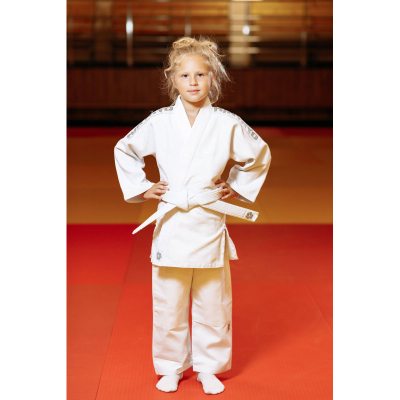 Кімоно для дзюдо біле, TM "Kintayo" Yuko, 150 зріст, щільність 450 гр/м.кв.