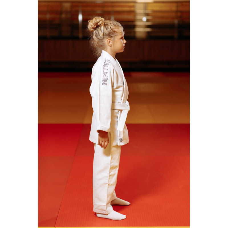 Кімоно для дзюдо біле, TM "Kintayo" Yuko, 150 зріст, щільність 450 гр/м.кв.