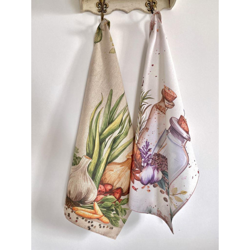 Набір з 2 шт. кухонних рушників "Kitchen Spices" SET TOWELS-06