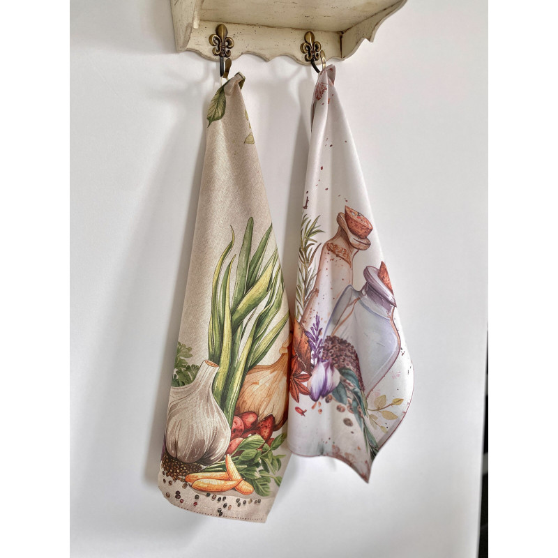 Набір з 2 шт. кухонних рушників "Kitchen Spices" SET TOWELS-06