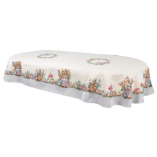Скатертина гобеленова овальна OVAL1289GR-240 Limaso