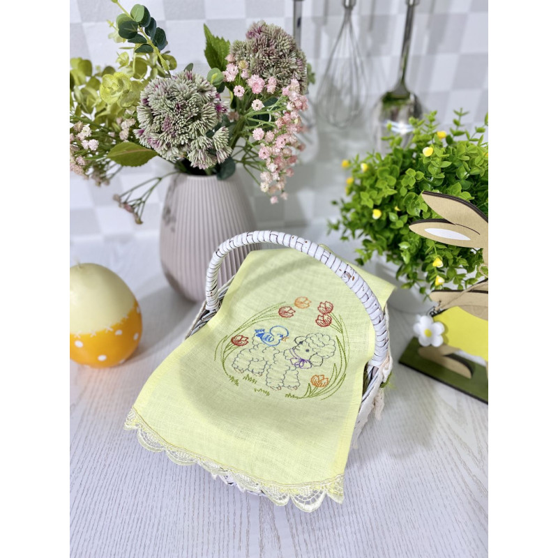Рушничок дитячий у великодній кошичок RKVV013