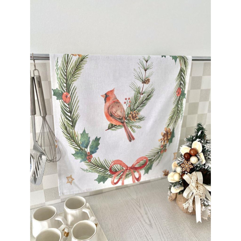 Набір з 2 шт. кухонних рушників "Red Cardinal" SET TOWELS-19