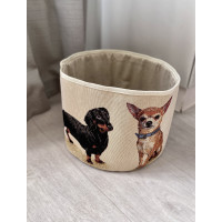 Корзина гобеленовая MULTIDOGS-KZ (Ø30)