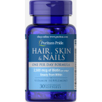 Формула для волосся, шкіри, нігтів, Hair, Skin & Nails, Puritan's Pride, 1 в день, 30 капсул