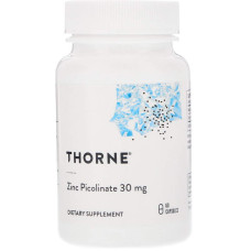 Цинк піколінат посилений, Zinc Picolinate, Thorne, 30 мг, 60 капсул