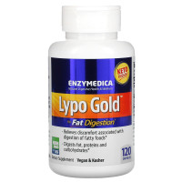 Оптимизатор переваривания жира, Lypo Gold, Enzymedica, ферменты, 120 капсул