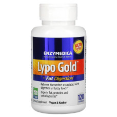 Оптимізатор перетравлення жиру, Lypo Gold, Enzymedica, ферменти, 120 капсул