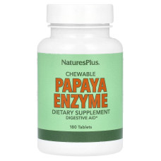 Фермент папайї, Papaya Enzyme, Nature's Plus, 180 жувальних таблеток