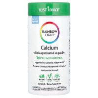 Кальций, Магний и витамин D3, Calcium With Magnesium & Vitamin D3, Rainbow Light, 90 таблеток
