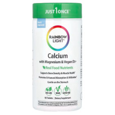 Кальций, Магний и витамин D3, Calcium With Magnesium & Vitamin D3, Rainbow Light, 90 таблеток
