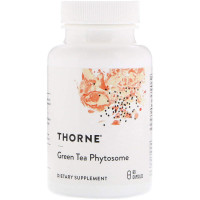 Зеленый чай, Green Tea Phytosome) Thorne, 60 капсул (250 мг в капсуле)