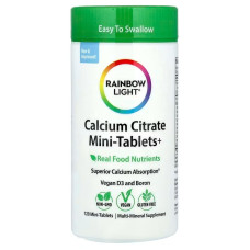 Цитрат кальция (Calcium Citrate), Rainbow Light, 120 мини таблеток