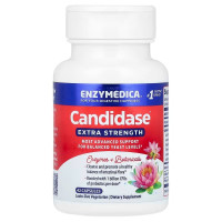 Противокандидное средство, Candidase, Extra Strength, Enzymedica, 42 капсулы