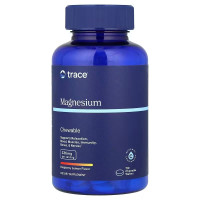 Магний жевательный, Magnesium Chewable, Trace Minerals Research, со вкусом малины и лимона, 120 жевательных таблеток