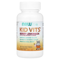 Витамины для детей, Kid Vits, Now Foods, Kids, ягодный лимонад, 120 жевательных таблеток