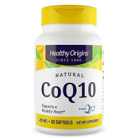 Коэнзим Q10, CoQ10 (Kaneka Q10), Healthy Origins, оддерживает здоровье сердца и клеточную энергию, 200 мг, 30 гелевых капсул