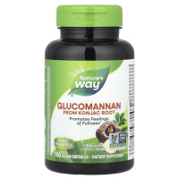 Глюкоманнан коньяка, Glucomannan from Konjac RootGlucomannan Konjac, Nature's Way, 1995 мг, 100 веганских капсул (665 мг на капсулу)