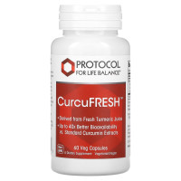 Куркумін, CurcuFRESH, Protocol for Life Balance, 60 рослинних капсул