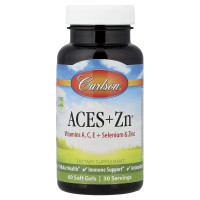 Витамины А, С, Е плюс селен и цинк, Aces + Zn®, Carlson, 60 гелевых капсул