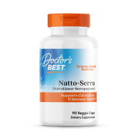 Наттокіназа і серрапептаза, Best Natto-Serra, Doctor's Best, 90 капсул