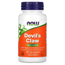 Кіготь диявола (Devil's Claw), Now Foods, 100 вегетаріанських капсул